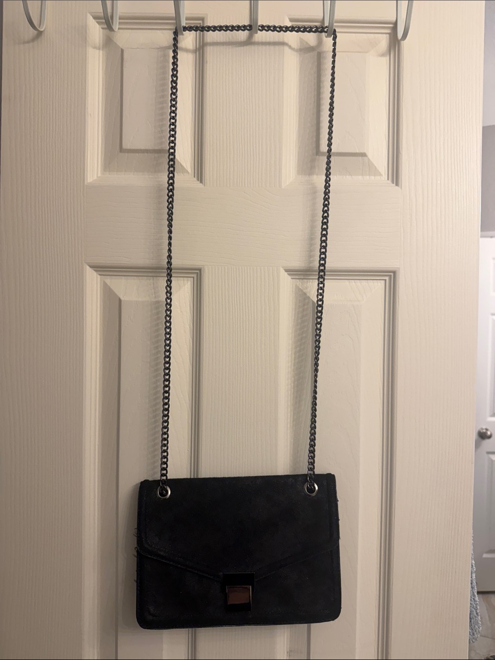 Clarks Black Chain Strap Crossbody Purse